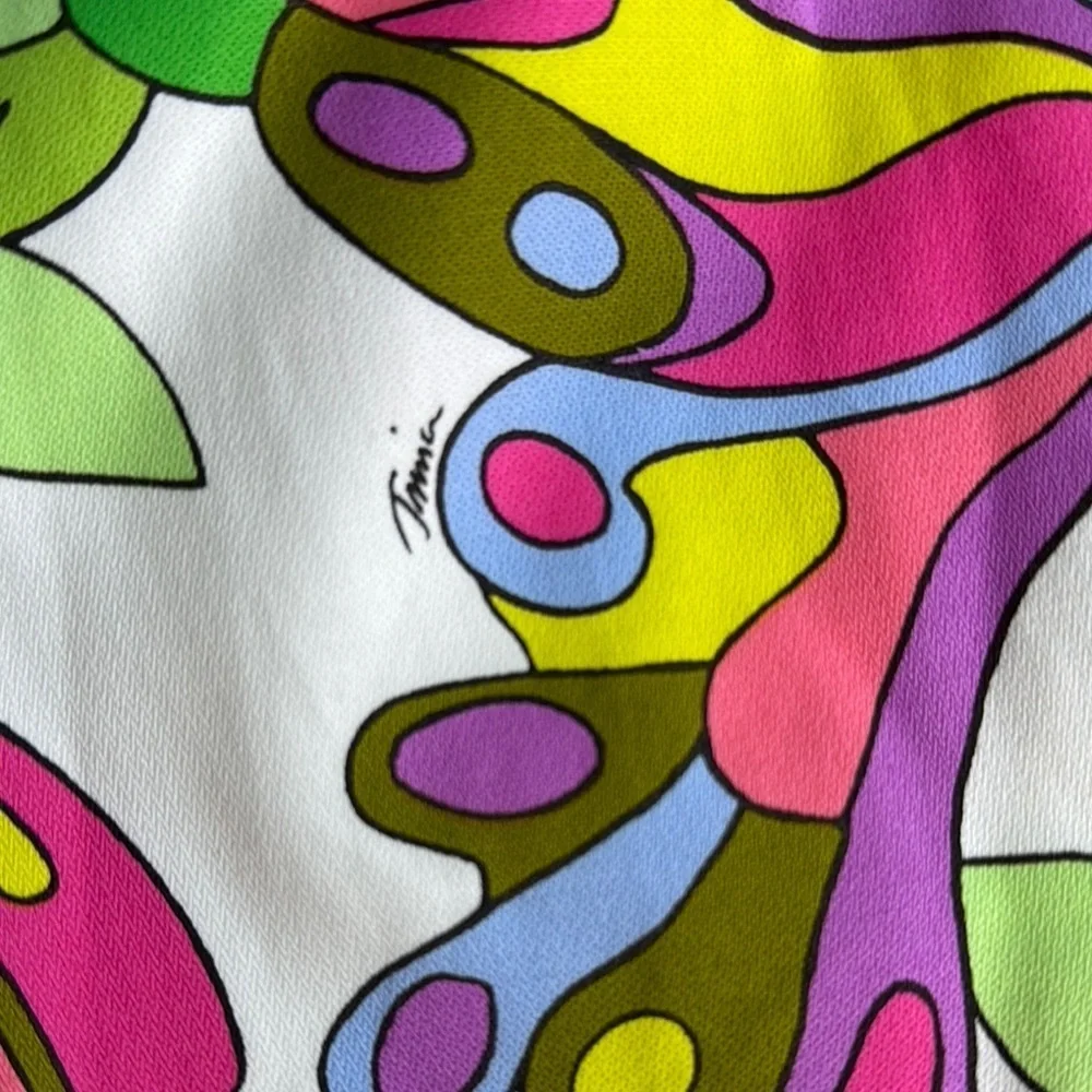 Trina Turk Green and Pink High Waist Shorts - Picture 4 of 4